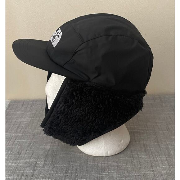 Newt The North Face Kids Size L 10-12Yrs Shasta Black Cozy Trapper Hat - Picture 4 of 15